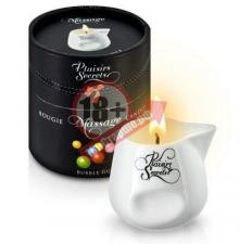 Массажная свеча с ароматом бубль-гума Bougie de Massage Gourmande Bubble Gum - 80 мл.