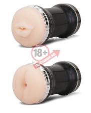 Двусторонний мастурбатор DOUBLE O HEAVEN DOUBLE ENDED COCKSTROKER - ротик и анус