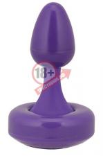 Вибромассажер для анальной стимуляции FLEXI HEAD 10 FUNCTION BUTT PLUG - 8,9 см.
