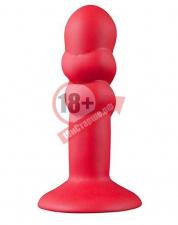 Красная анальная пробка SHOVE UP 5INCH SILICONE BUTT PLUG RED - 12,7 см.