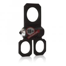 Эрекционное кольцо с вибрацией Silicone Lovers Gear Ball Spreader Enhancer с подхватами для мошонки