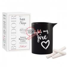 Массажная свеча с феромонами Love In Luxury Seduced Pheromone Soy Massage Candle Forbidden Fruit - 154 мл.
