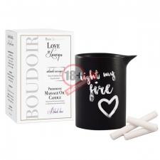 Массажная свеча с феромонами Love In Luxury Seduced Pheromone Soy Massage Candle Black Lace - 154 мл.