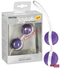 Фиолетово-белые вагинальные шарики Joyballs Bicolored