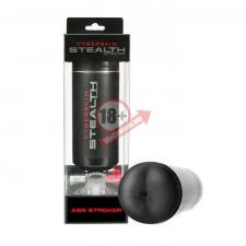 Чёрный мастурбатор-анус с присоской CyberSkin Stealth Ass Stroker