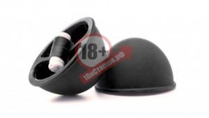 Чёрные вакуумные присоски с вибрацией Vibrating Suction Cup