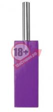 Фиолетовая прямоугольная шлёпалка Leather Paddle - 35 см.