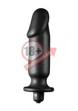 Анальный вибратор-фаллос Silicone Vibrating Anal Plug - 15,2 см.