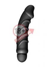 Ребристый анальный вибратор 5 Speed Silicone Vibe - 24 см.