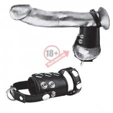 Кольцо на член и мошонку Cock Ring With 2" Ball Stretcher And Optional Weight Ring