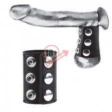 Утяжка на пенис на кнопочках 100% PVC STRAP WITH METAL SNAP