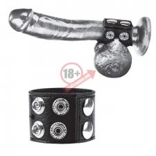 Ремень на член и мошонку 1.5" Cock Ring With Ball Strap