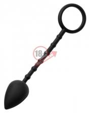 Эрекционное кольцо с каплевидной анальной пробкой Imbed Silicone Anal Plug and Cock Ring