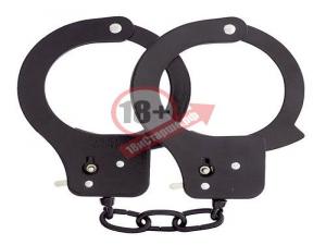 Чёрные наручники из листового металла BONDX METAL CUFFS BLACK