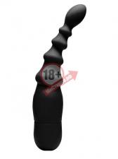 Чёрный вибромассажёр простаты MENZSTUFF P-SPOT REACH VIBE