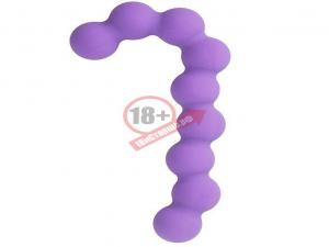 Фиолетовая анальная цепочка SEE YOU CANDY CANE ANAL BEADS - 13,1 см.