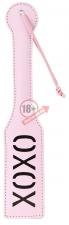 Розовый пэддл с надписью XOXO Paddle - 32 см.