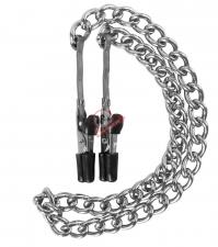 Зажимы на соски Mini Munchers Nipple Clamps с цепью