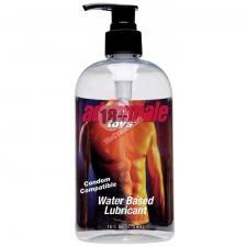 Лубрикант на водной основе Adam Male Toys Condom Compatible Water Based Lubricant - 473 мл.