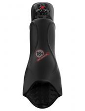 Черный вибромастурбатор-ротатор Vibrating Roto-Teazer