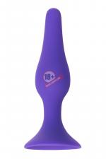 Фиолетовая анальная втулка Toyfa A-toys - 11,3 см.