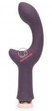 Фиолетовый вибратор Lavish Attention Rechargeable Clitoral & G-Spot Vibrator - 18,4 см.