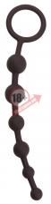 Чёрная анальная цепочка Anal Beads - 20,5 см.