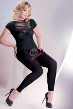Черные леггинсы из микрофибры Microfibre Leggings Plus Size 100 den