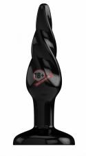 Чёрная анальная пробка Butt Plug Rounded 3 Inch - 7,6 см.