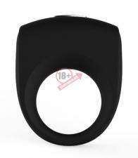 Чёрное эрекционное кольцо с вибрацией Cock Ring