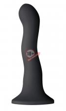 Чёрный волнистый фаллоимитатор Shi/Shi Ripple 6" Dildo - 19 см.
