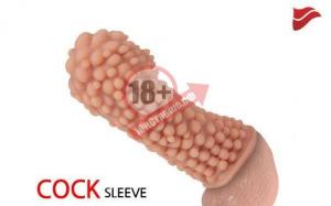 Насадка на фаллос с пузыриками по всей поверхности EXTREME SLEEVE L-SIZE - 15,5 см.