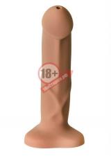 Телесный фаллоимитатор с функцией семяизвержения Pop Dildo - 17,9 см.