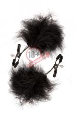 Зажимы для сосков с пухом FEATHERED NIPPLE CLAMPS