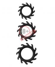 Набор из 3 эрекционных колец MENZSTUFF BUZZ SAW COCK RING SET