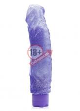 Фиолетовый водонепроницаемый вибратор JELLY JOY SWEET MOVE MULTI-SPEED VIBE - 20 см.