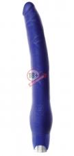 Длинный синий вибратор Monster Meat Long Vibe - 30,5 см.