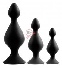 Набор из 3 анальных плагов Butt Plug Set